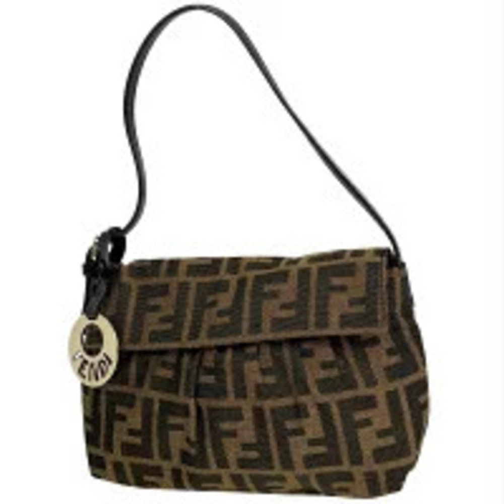 Fendi Zucca handbag canvas brown